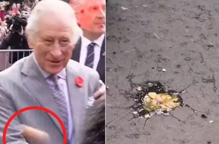 Βασιλιάς Κάρολος – Καμίλα: Η στιγμή που τους πετάνε αβγά στη μέση του δρόμου