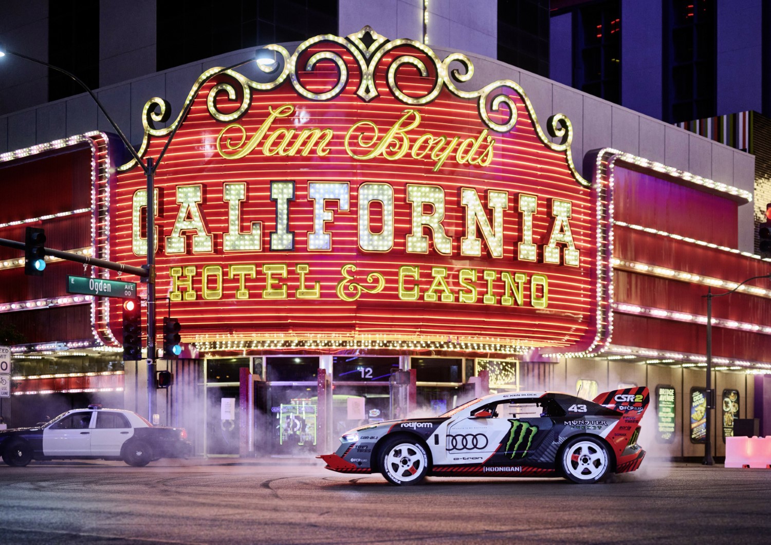 Το Audi S1 Hoonitron και ο Ken Block «ηλεκτρίζουν» το Las Vegas
