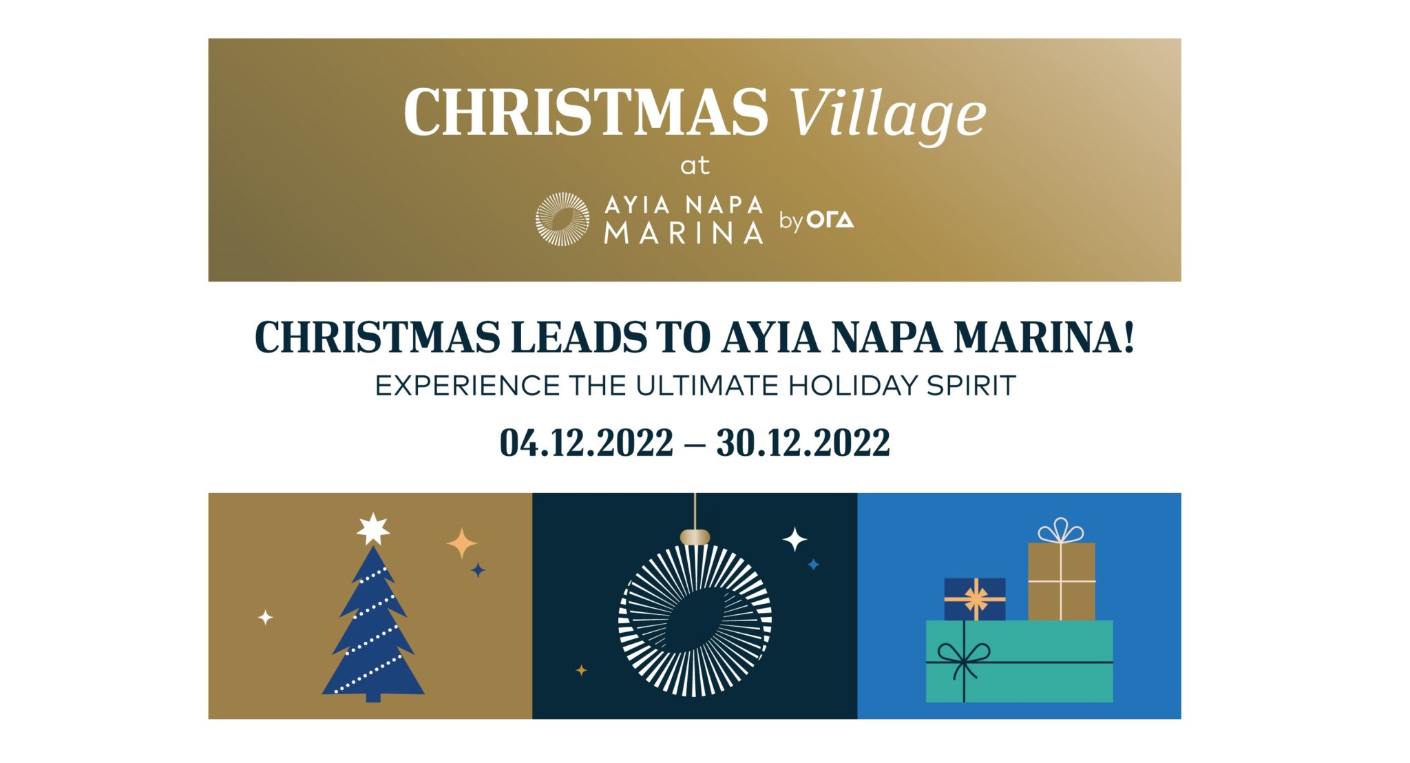 Εορταστικό κλίμα στο Χριστουγεννιάτικο Χωριό της Μαρίνας Αγίας Νάπας