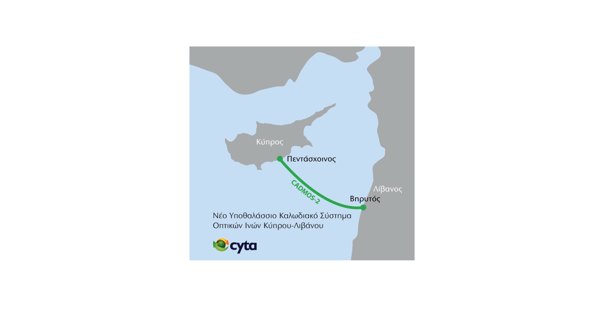 Cyta: Συμφωνία για νέα υποθαλάσσια τηλεπικοινωνιακή σύνδεση με τη Βηρυτό