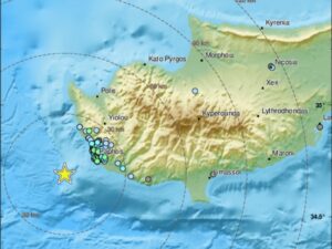 Σεισμική δόνηση 4 ρίχτερ ταρακούνησε τα ξημερώματα την Κύπρο