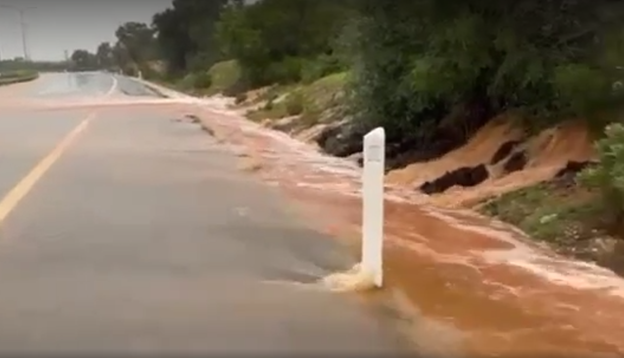 ΒΙΝΤΕΟ: Ποτάμι και ο αυτοκινητόδρομος Λάρνακας-Αγίας Νάπας