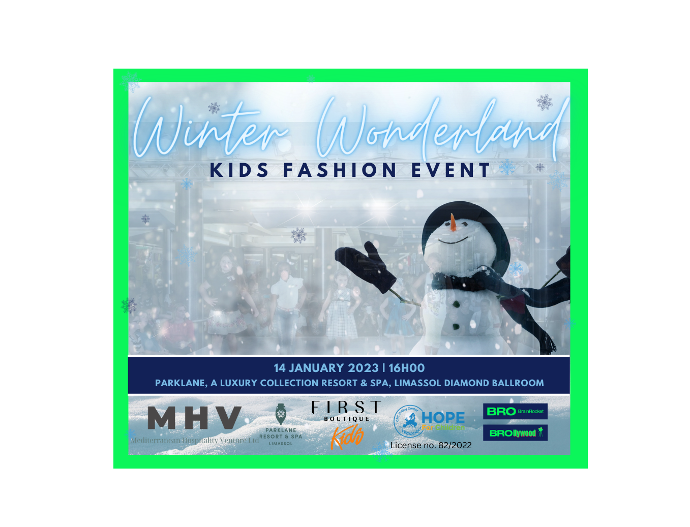 «Winter Wonderland»: Παιδική επίδειξη μόδας στο ξενοδοχείο  Parklane