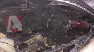 Στάχτη έγινε όχημα πριν από την έξοδο Λιβαδιών στη Λάρνακα (ΦΩΤΟ)