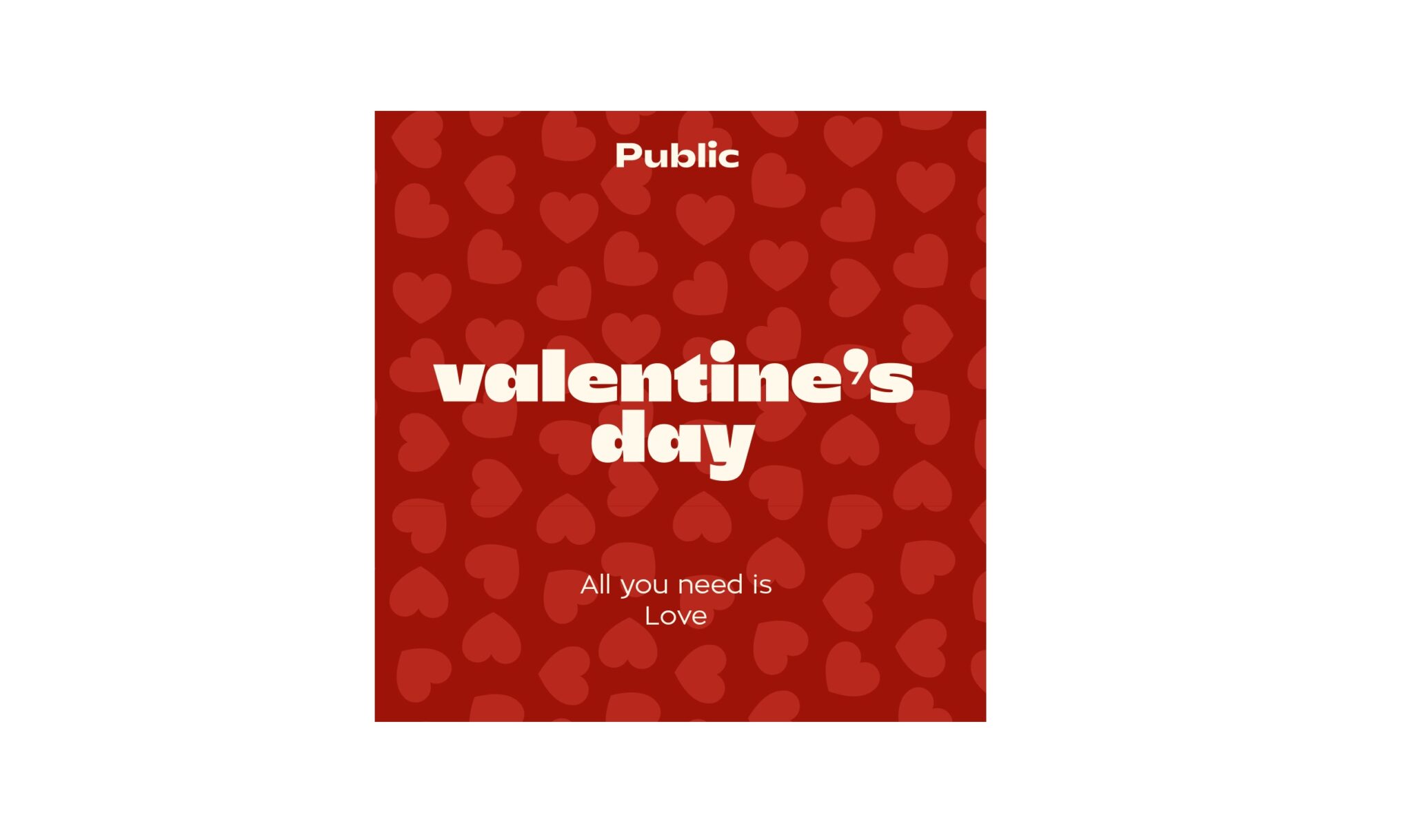 Ζήσε τον Βαλεντινο με τον δικό σου τρόπο στα Public