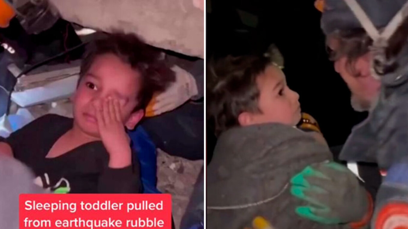 Αγοράκι κοιμόταν κάτω από τα συντρίμμια όταν το βρήκαν οι διασώστες (ΒΙΝΤΕΟ)
