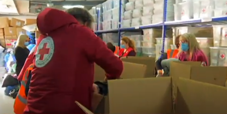 Στην πρώτη γραμμή βοήθειας των σεισμόπληκτων ο Ερυθρός Σταυρός
