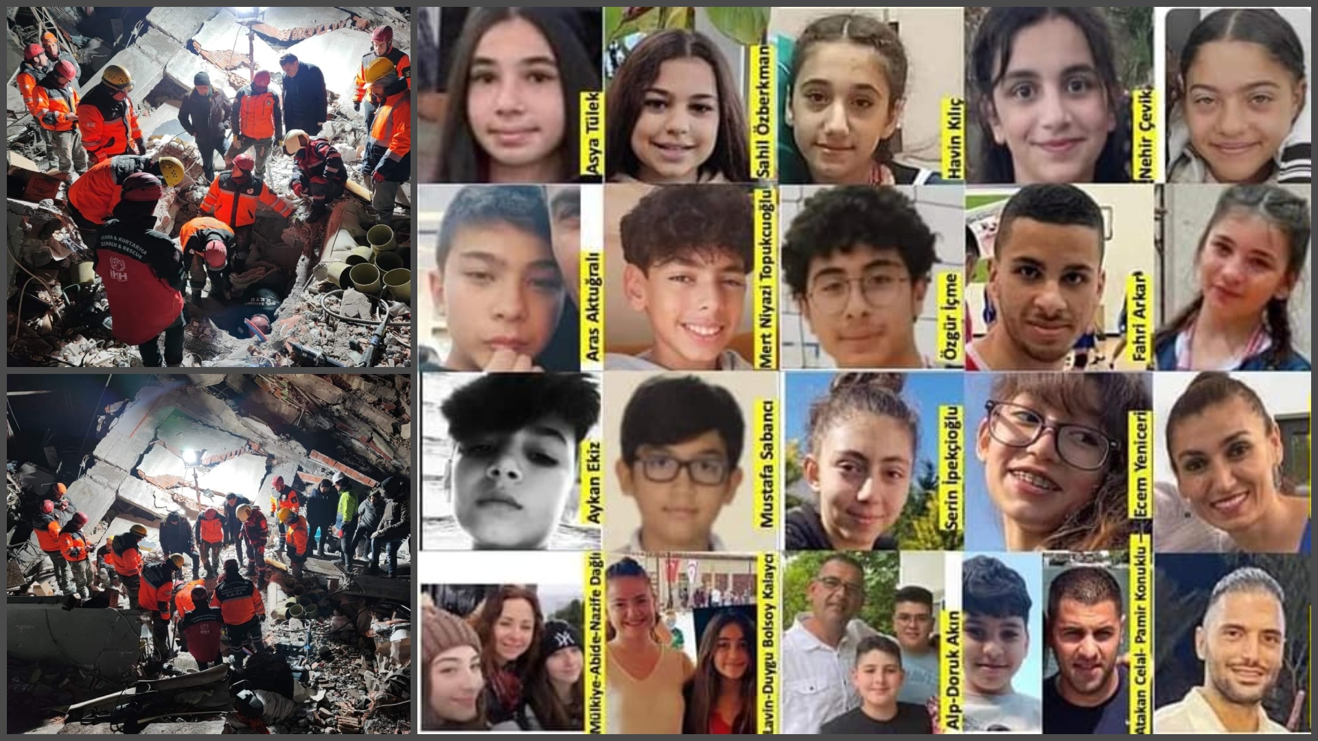 ΦΩΤΟ: Αγωνία για τους Τουρκοκύπριους μαθητές που θάφτηκαν στα ερείπια κτιρίου