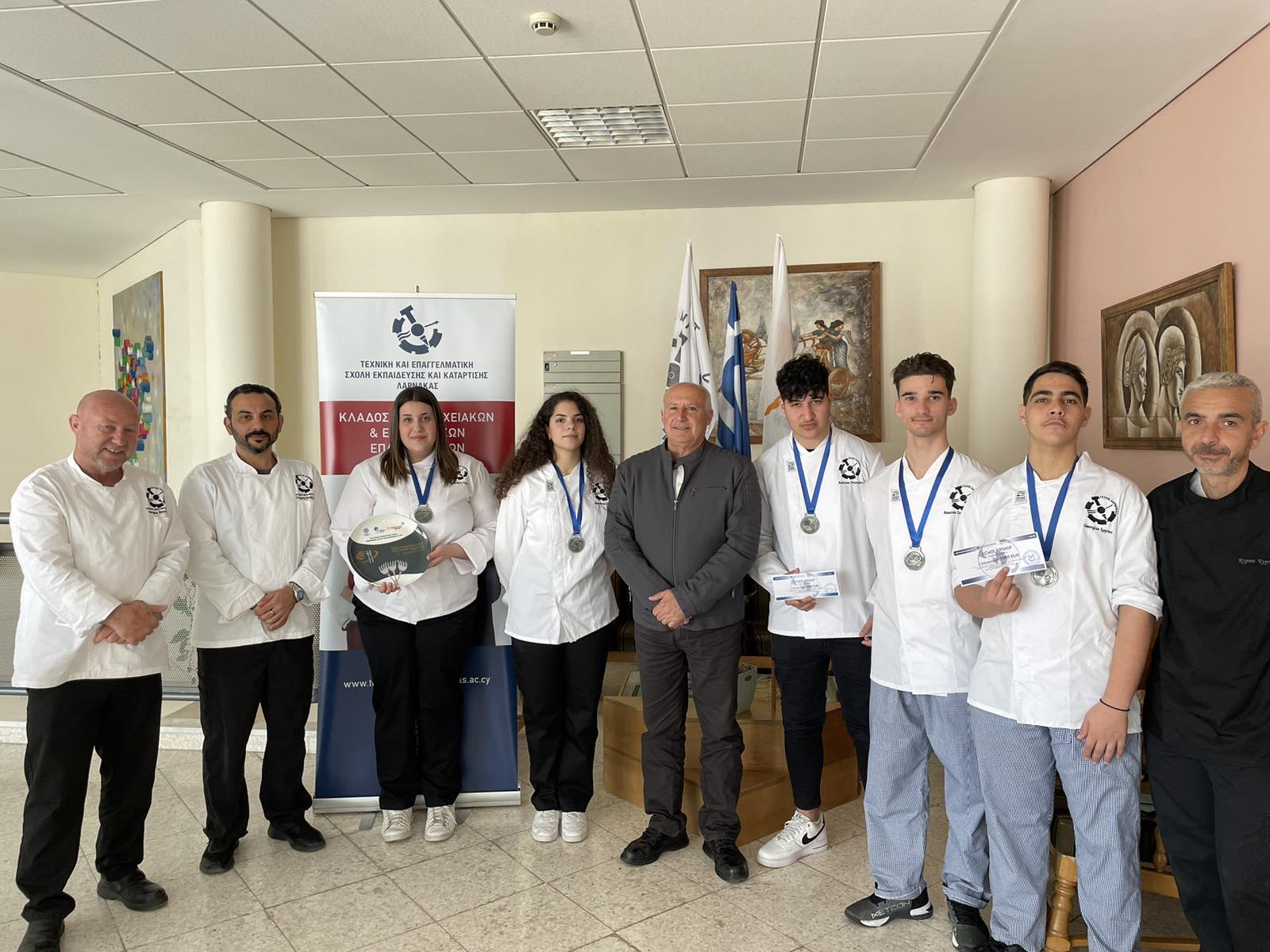 Δύο αργυρά μετάλλια στην ΤΕΣΕΚ Λάρνακας σε διεθνή διαγωνισμό μαγειρικής (ΦΩΤΟ)