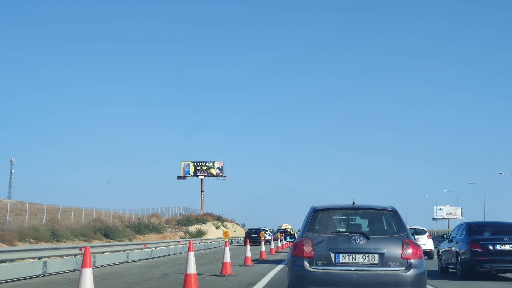 Κυκλοφοριακό κομφούζιο στον αυτοκινητόδρομο, από μια λωρίδα η διέλευση οχημάτων