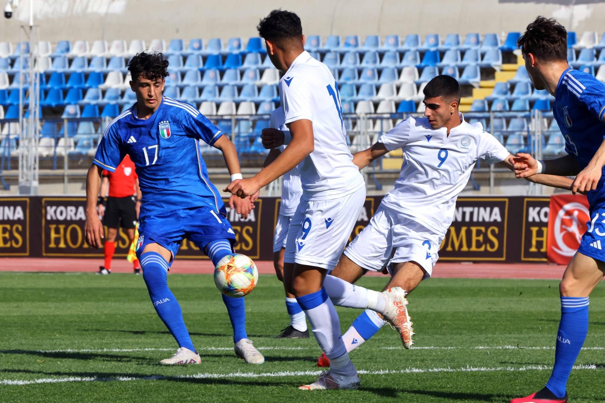 Ήττα της Εθνικής Παίδων από την Ιταλία