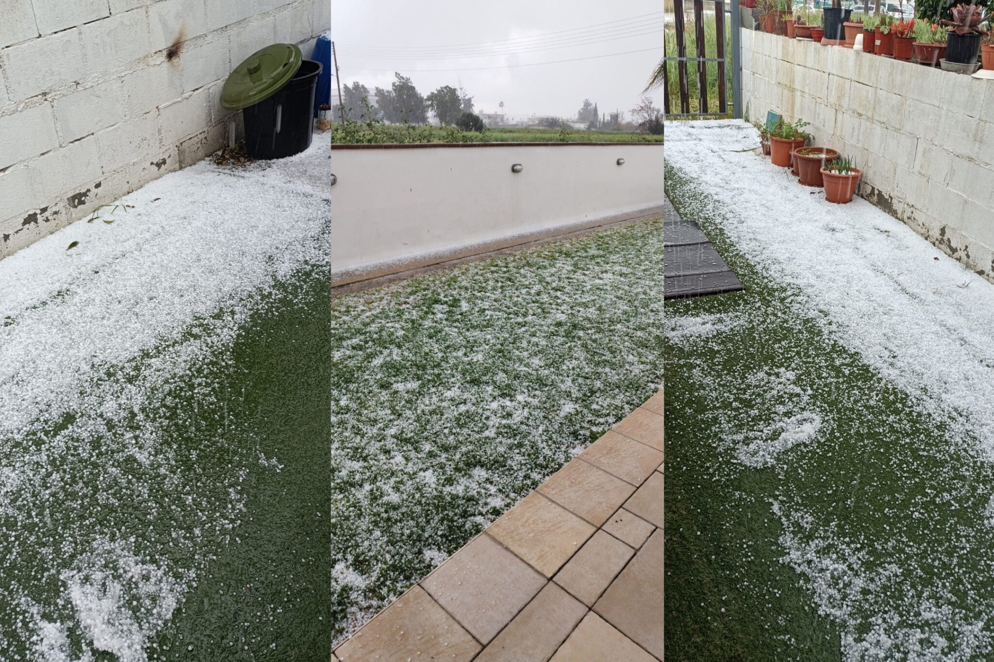 ΒΙΝΤΕΟ: Καταιγίδες, βροχές και χαλάζι σε διάφορες περιοχές της Κύπρου