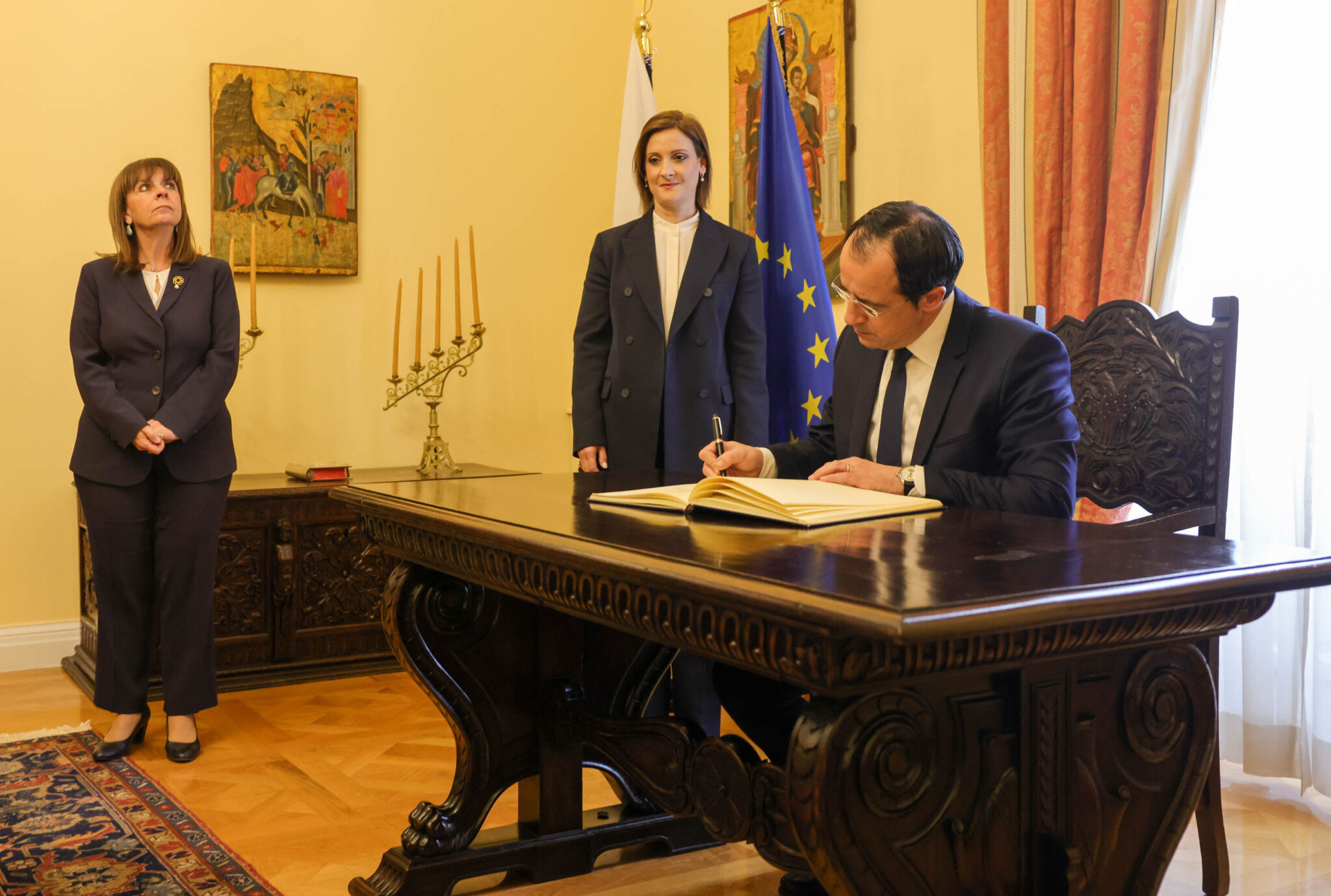 Πρώτη επίσκεψη Χριστοδουλίδη στην Αθήνα