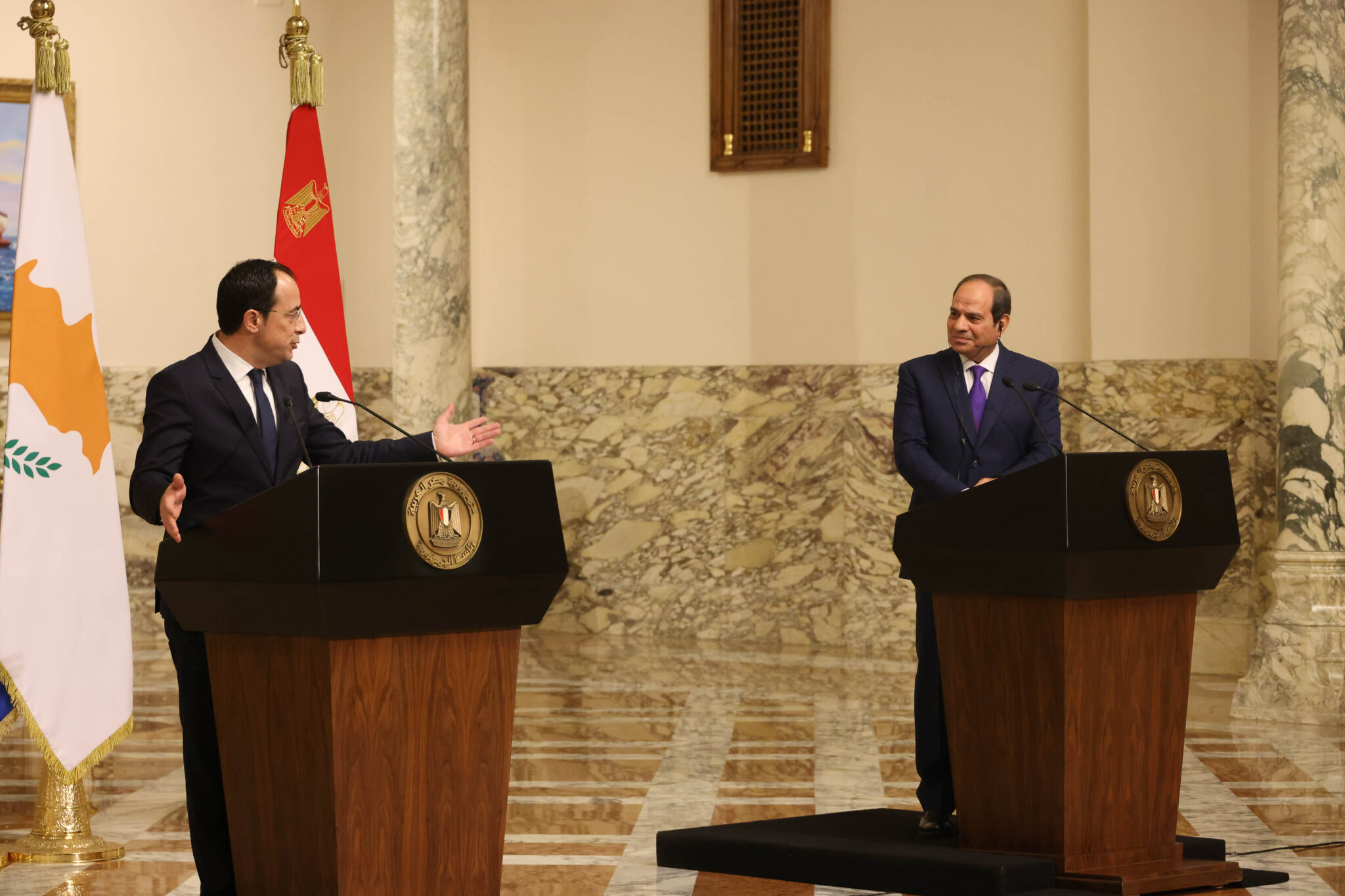 Ξεκάθαρο μήνυμα προς Τουρκία: Απορρίπτει τα περί λύσης δύο κρατών ο Σίσι