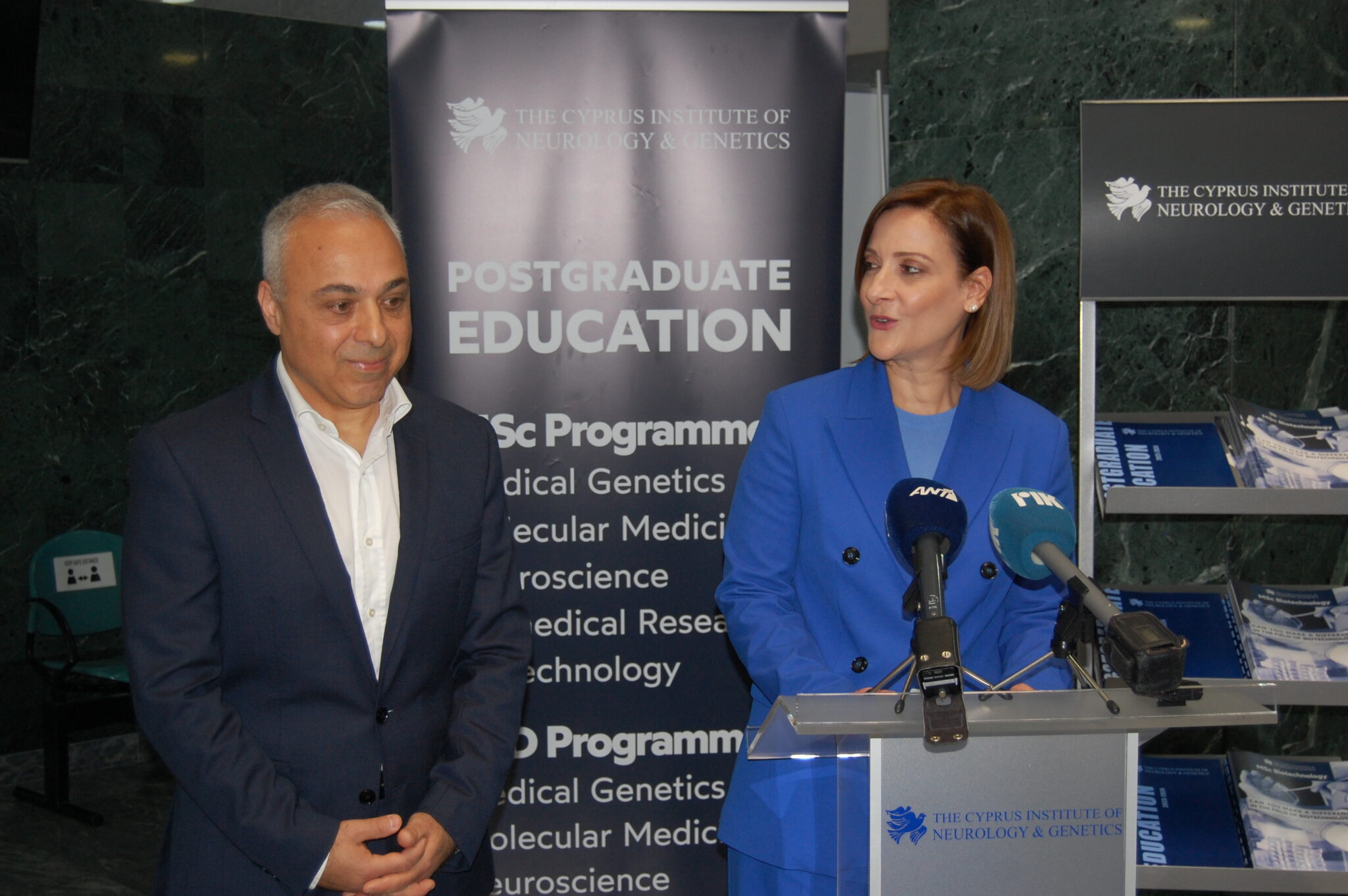 Επίσκεψη της Πρώτης Κυρίας στο Ινστιτούτο Νευρολογίας & Γενετικής Κύπρου