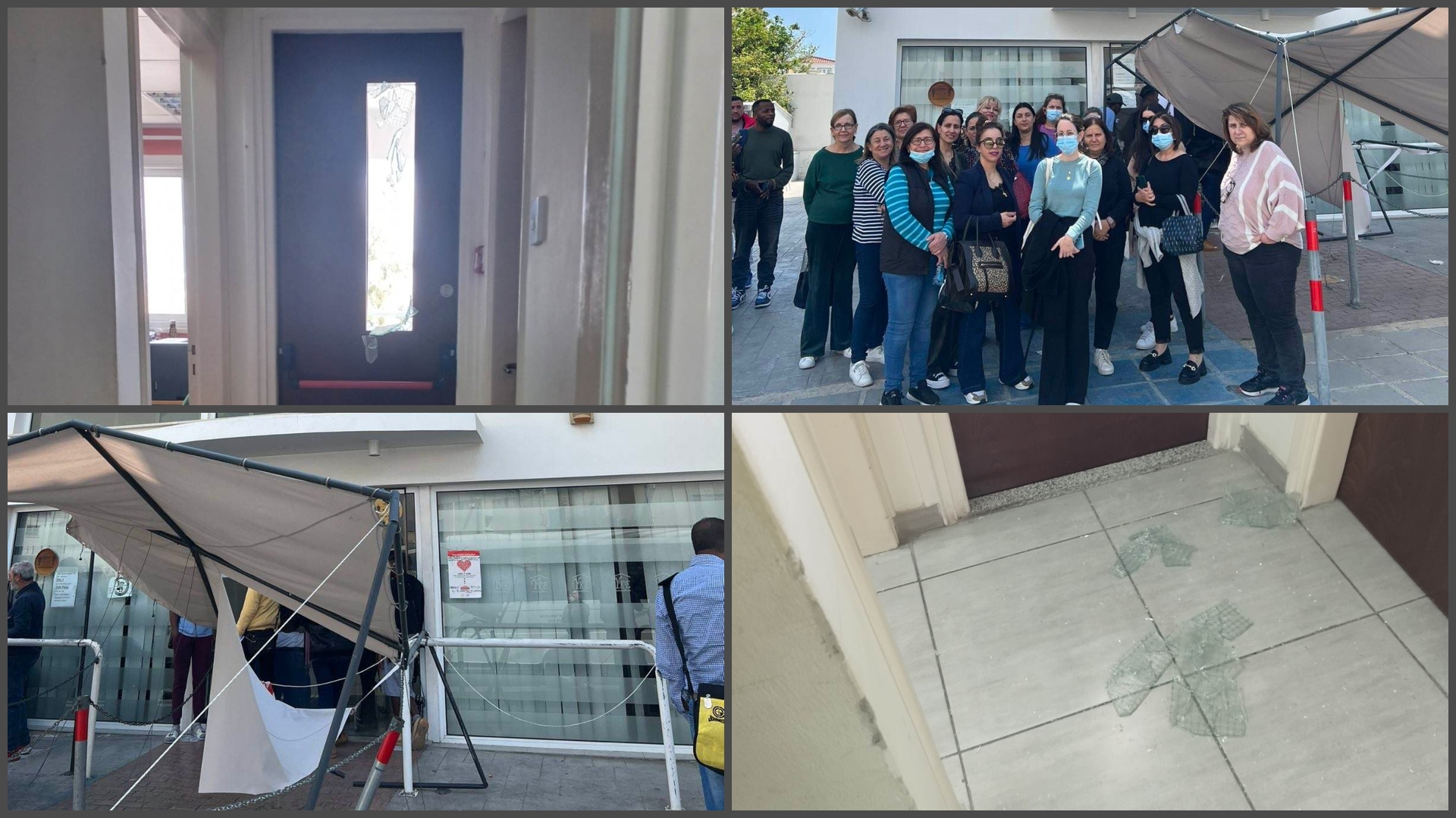 ΦΩΤΟ: 19χρονος μετανάστης μπούκαρε στις ΥΚΕ Λάρνακας και τα έκανε γυαλιά-καρφιά