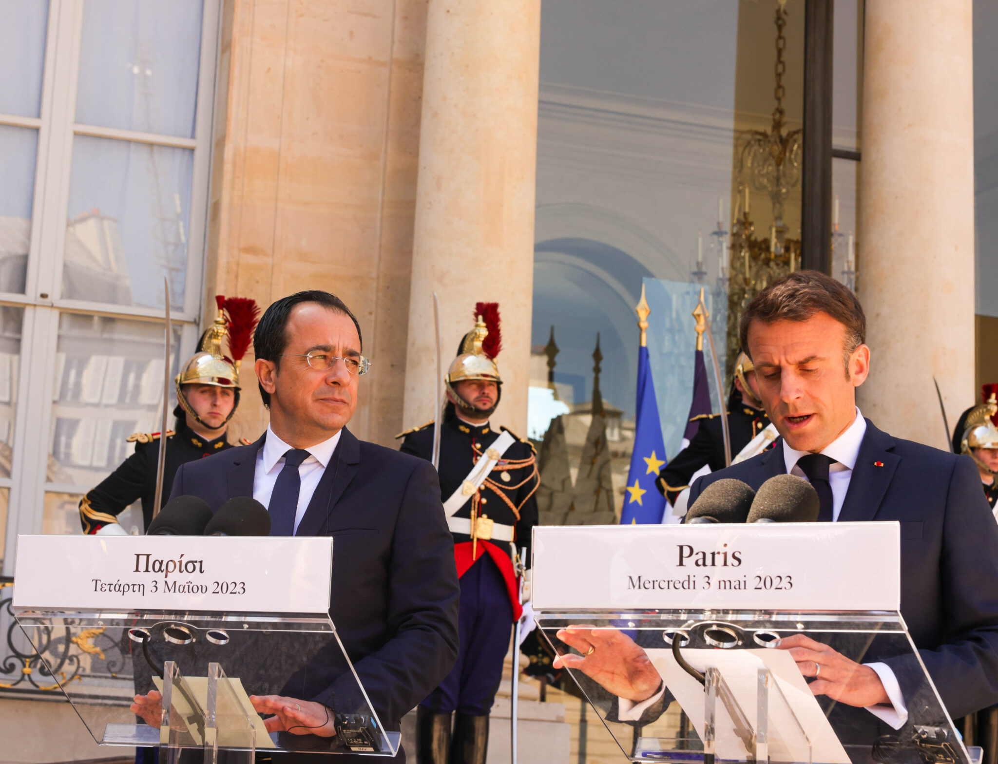 Τι συζήτησαν σε γεύμα εργασίας Εμανουέλ Μακρόν και Νίκος Χριστοδουλίδης