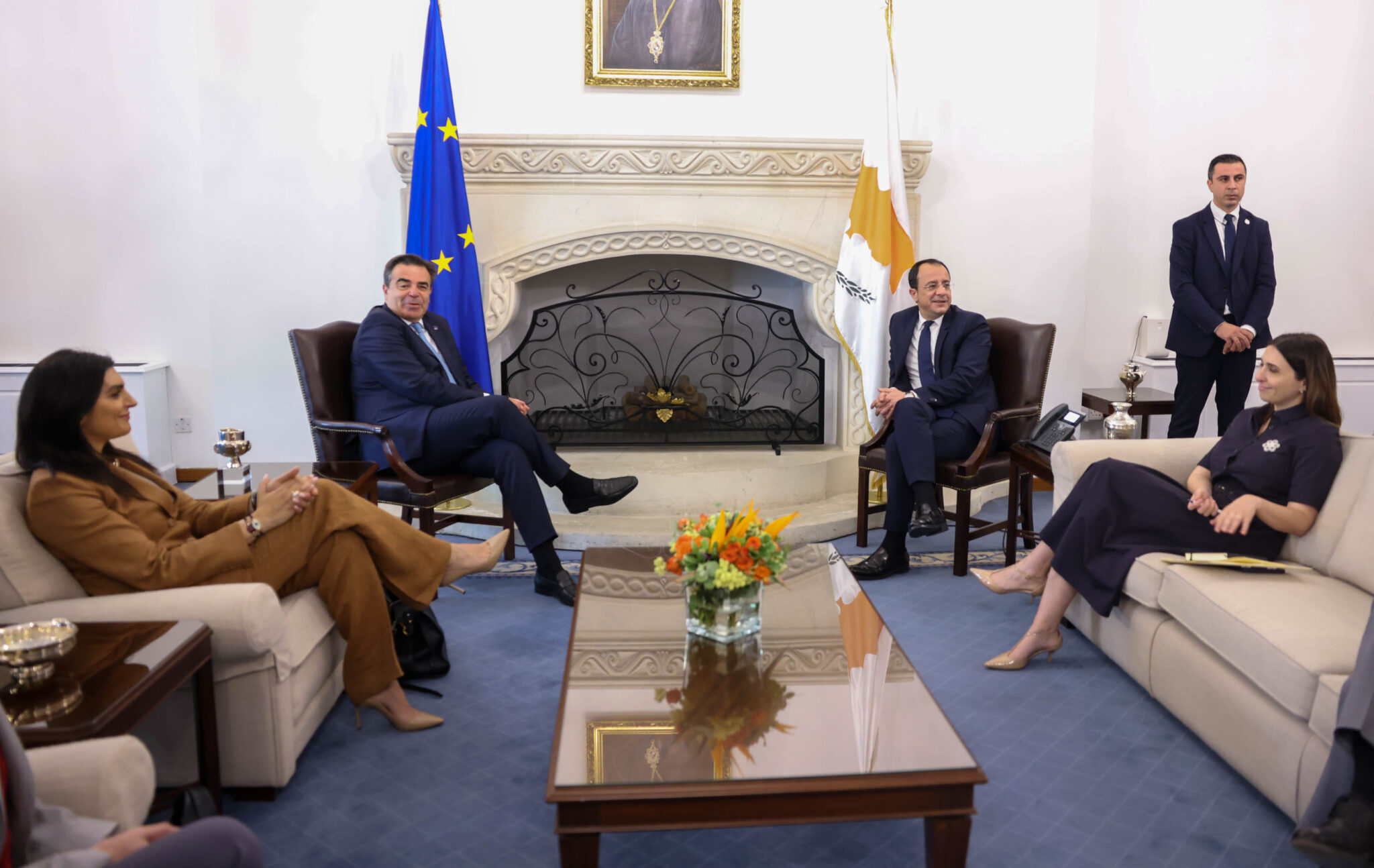 Σχοινάς στο Προεδρικό: «Βλέπω μια ευρωπαϊκή Κύπρο που πατάει γερά στα πόδια της»