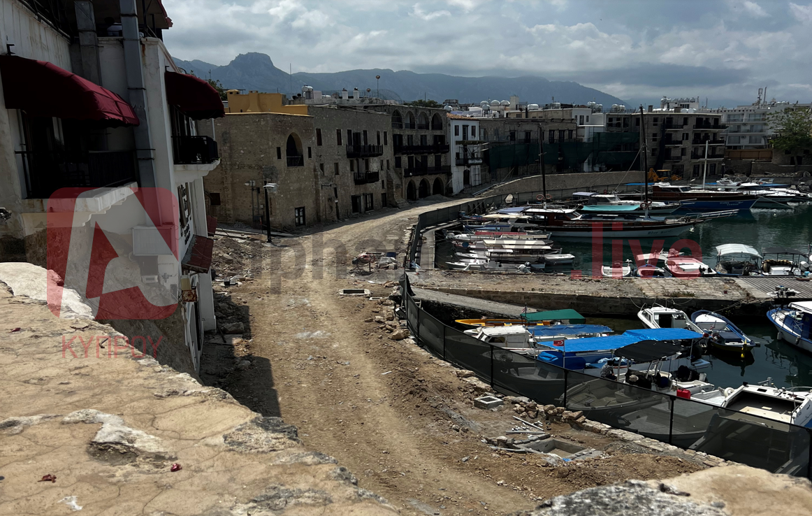 ΦΩΤΟ: Πυρετός εργασιών «αποκατάστασης» στο λιμανάκι της Κερύνειας