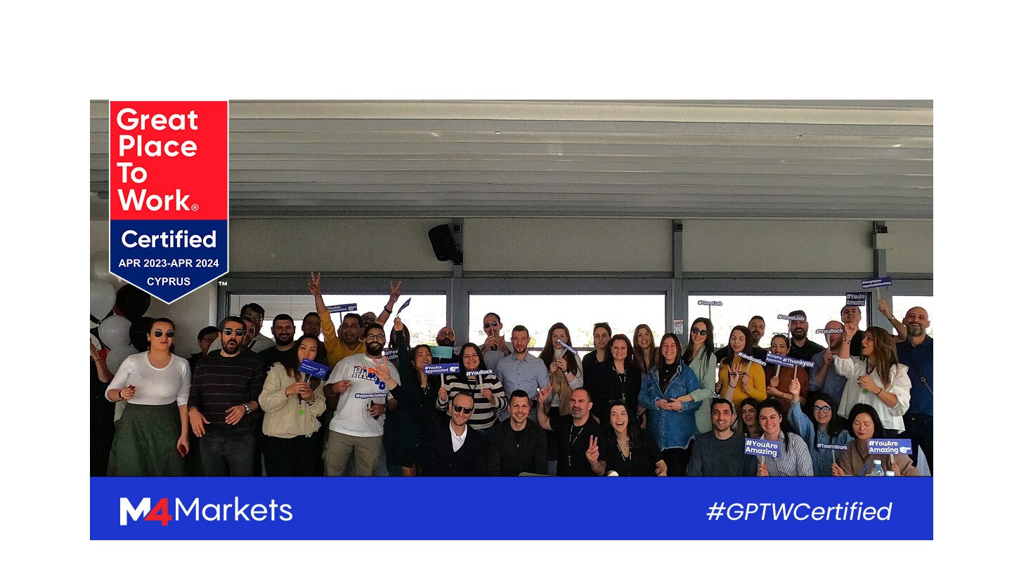 Η επενδυτική εταιρεία M4Markets αποκτά την πιστοποίηση Great Place to Work