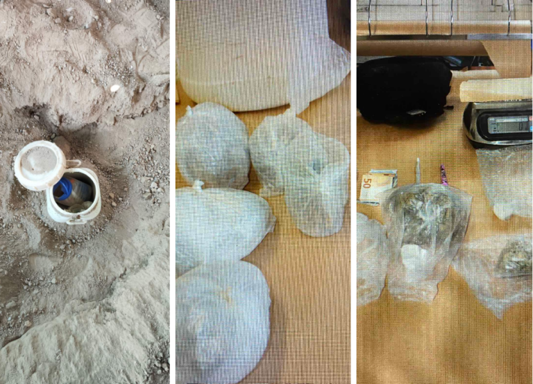 Ιδού τα ναρκωτικά που είχε θαμμένα στο περιβόλι του ο 37χρονος (ΦΩΤΟ)