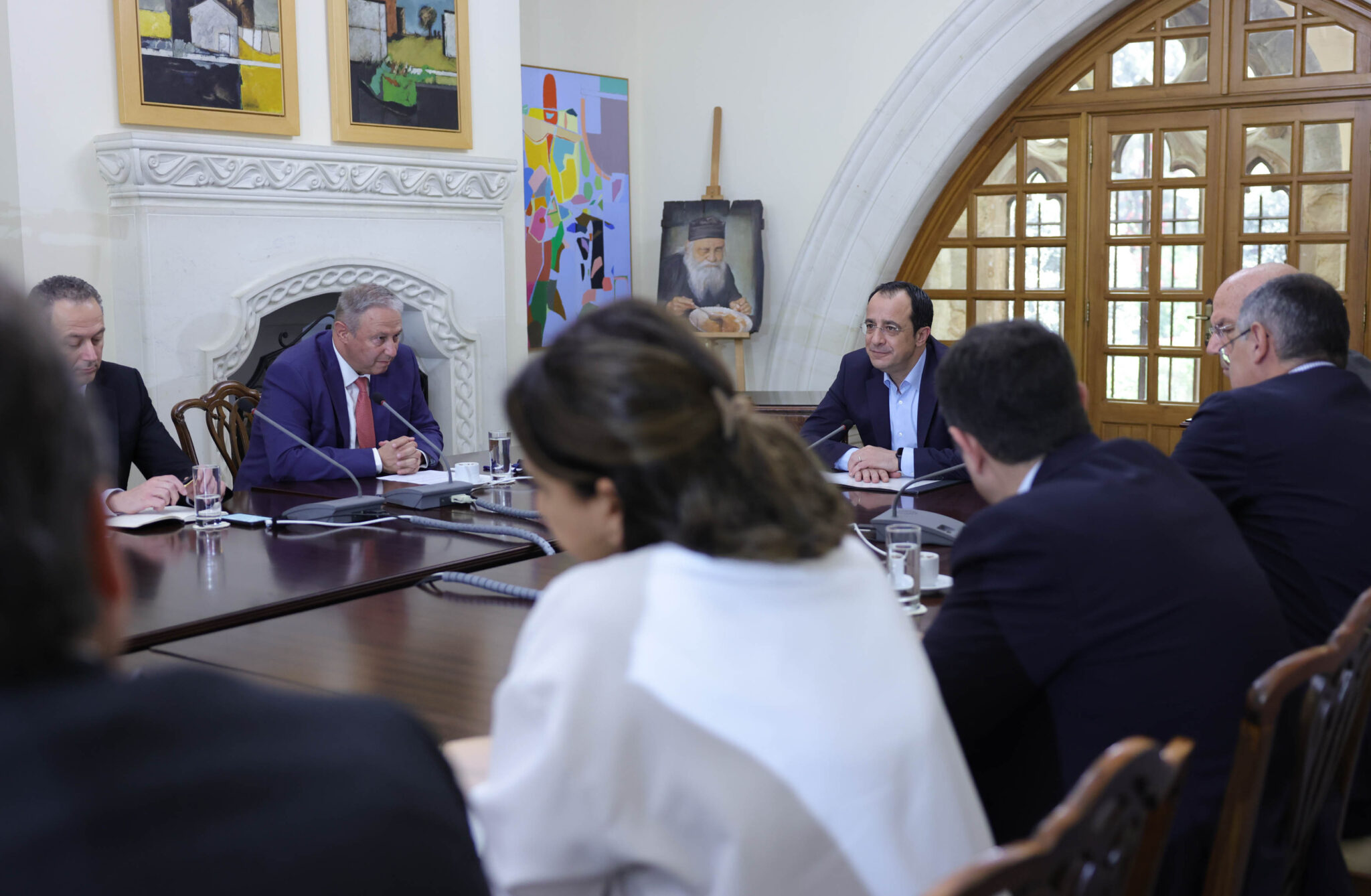 Συνάντηση με τον Σύνδεσμο Τραπεζών είχε ο Νίκος Χριστοδουλίδης