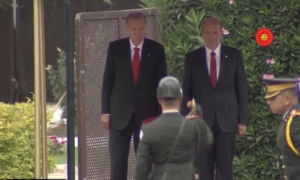 Ερντογάν από κατεχόμενα: Να εκπληρώσουμε τις ευθύνες μας στους Τ/κ αδερφούς μας