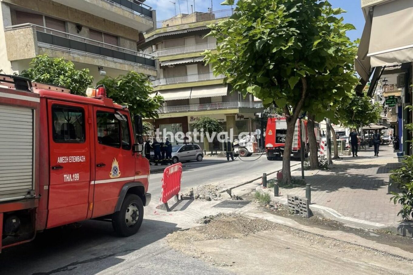 Θεσσαλονίκη: Έσπασε αγωγός φυσικού αερίου στη Νεάπολη