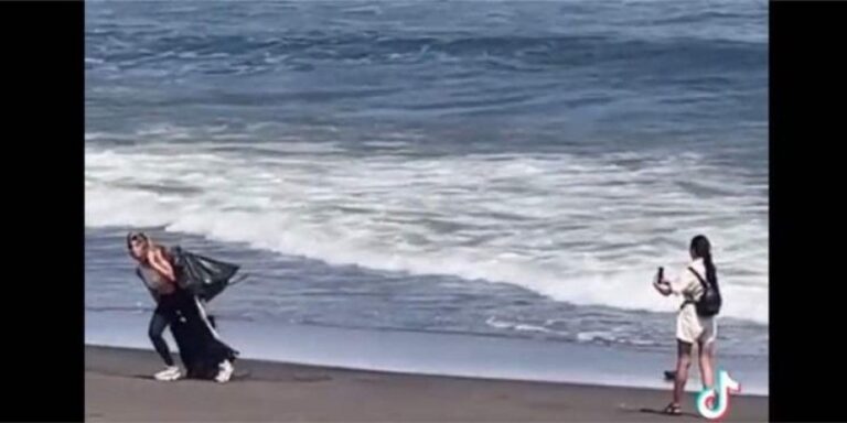 BINTEO: Influencer έκανε on camera ότι μάζευε σκουπίδια και μετά τα παράτησε