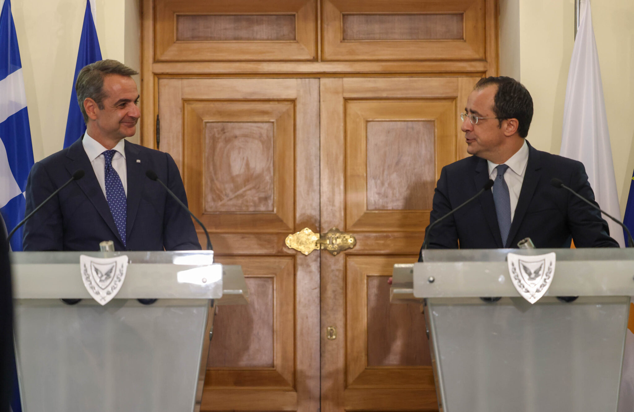 Για κοινούς στόχους και επιδιώξεις μίλησαν Χριστοδουλίδης και Μητσοτάκης