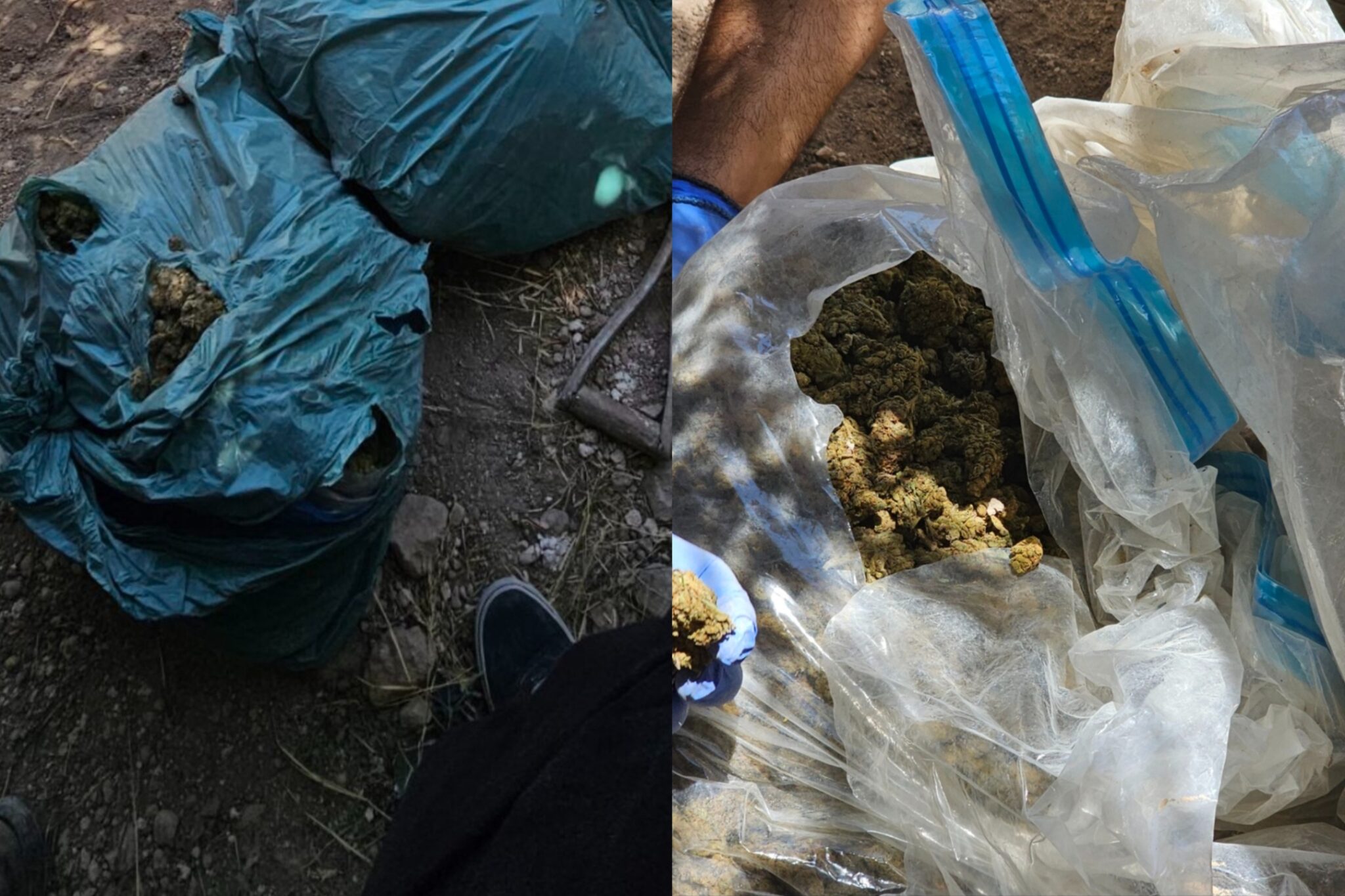 ΦΩΤΟ: Έκρυβαν 40 κιλά ναρκωτικά σε θαμμένο ντεπόζιτο και όχημα