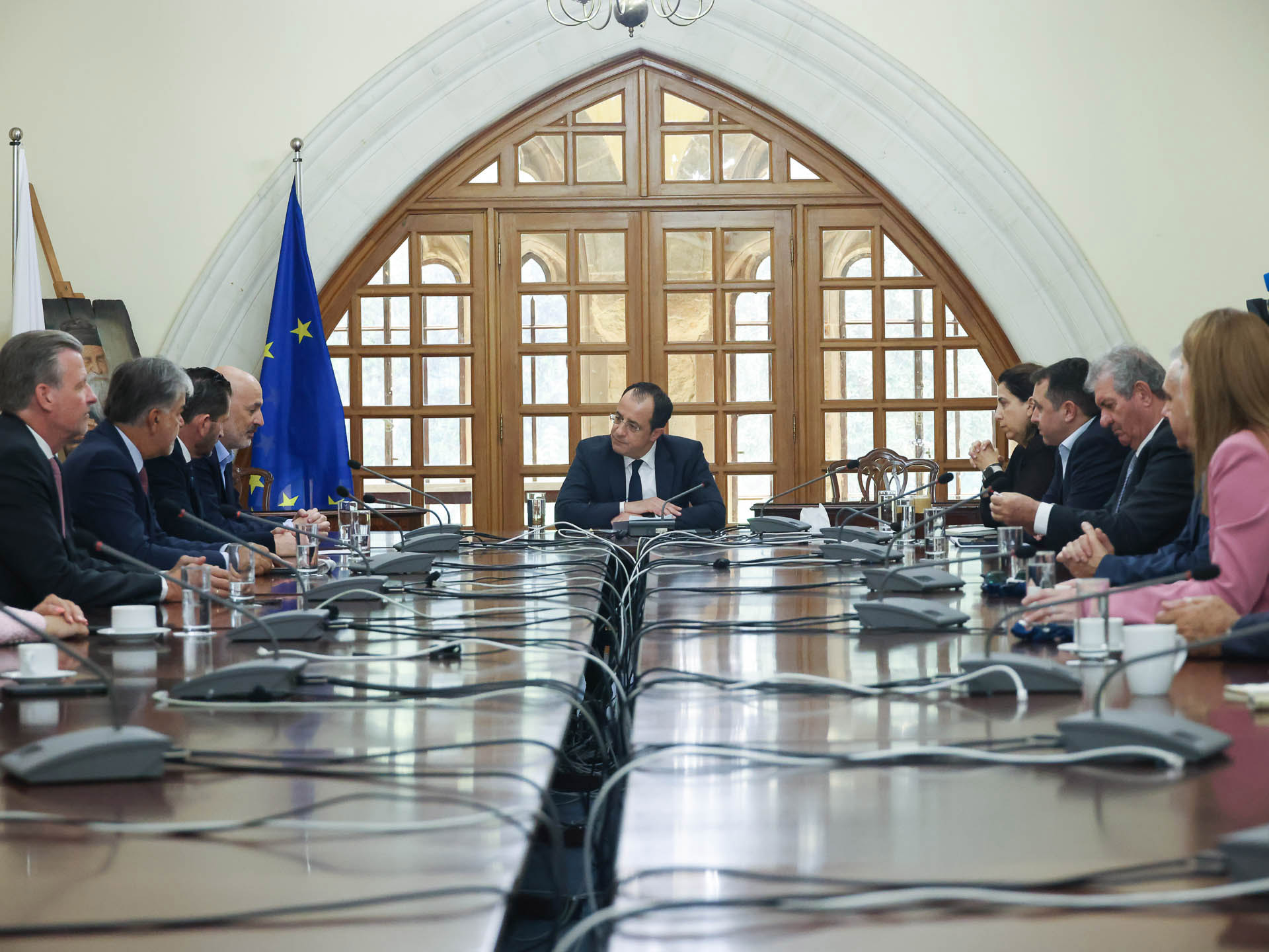 Συνάντηση Προέδρου με το νέο ΔΣ του Κυπριακού Ναυτιλιακού Επιμελητηρίου