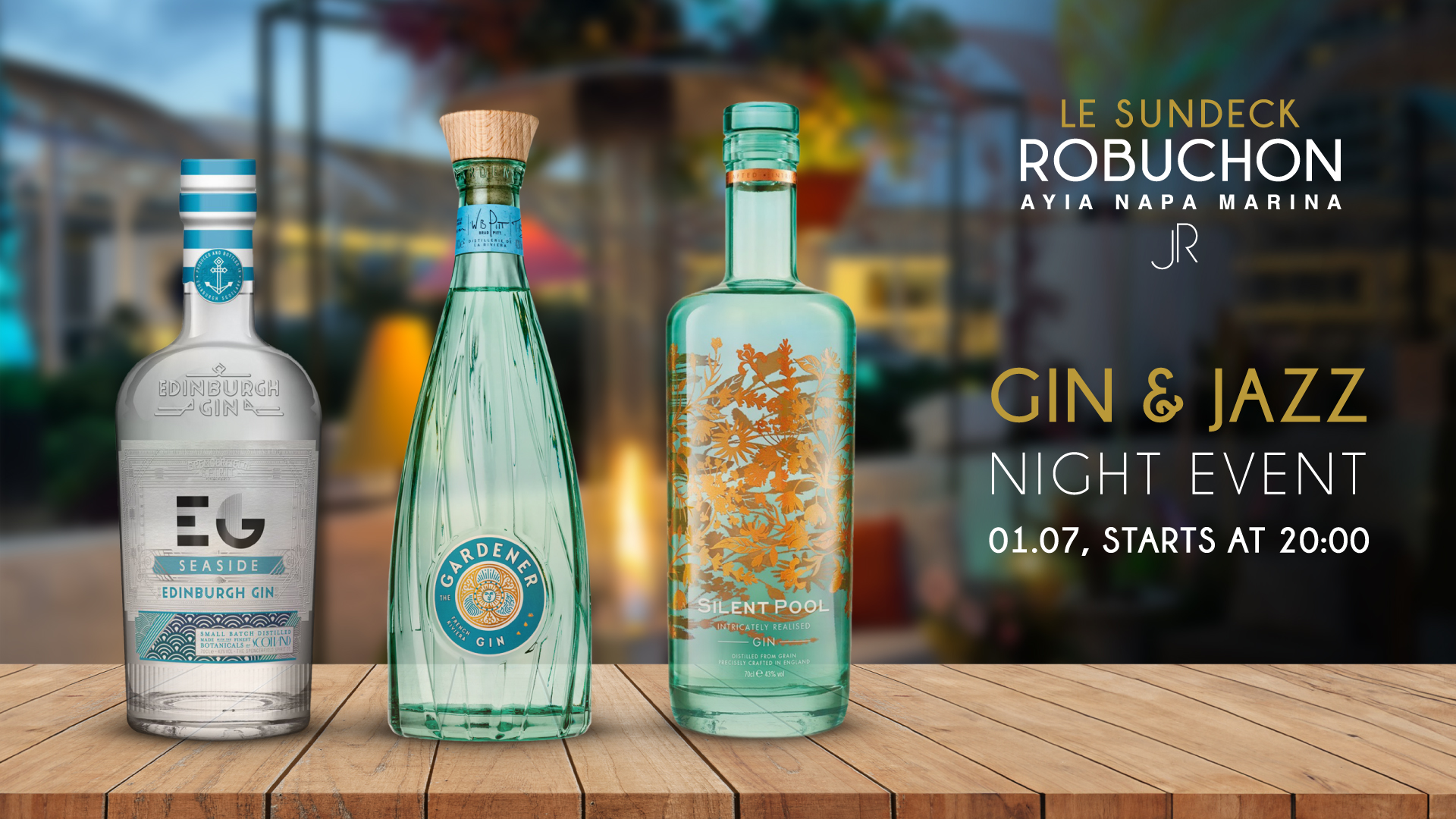 ​​​​​​​All That Jazz:  Μαγευτική βραδιά με τζιν και τζαζ στο Le Sundeck Robuchon