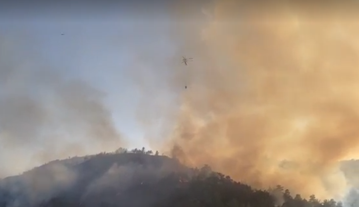 ΒΙΝΤΕΟ: Μάχη με τις φλόγες στη Διερώνα, εκκενώθηκαν εξοχικές κατοικίες