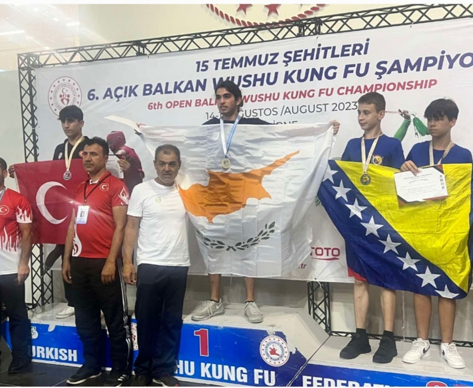 Θρίαμβος στο Wushu Kung Fu, ακούστηκε 7 φορές ο Εθνικός μας ύμνος στην Τουρκία