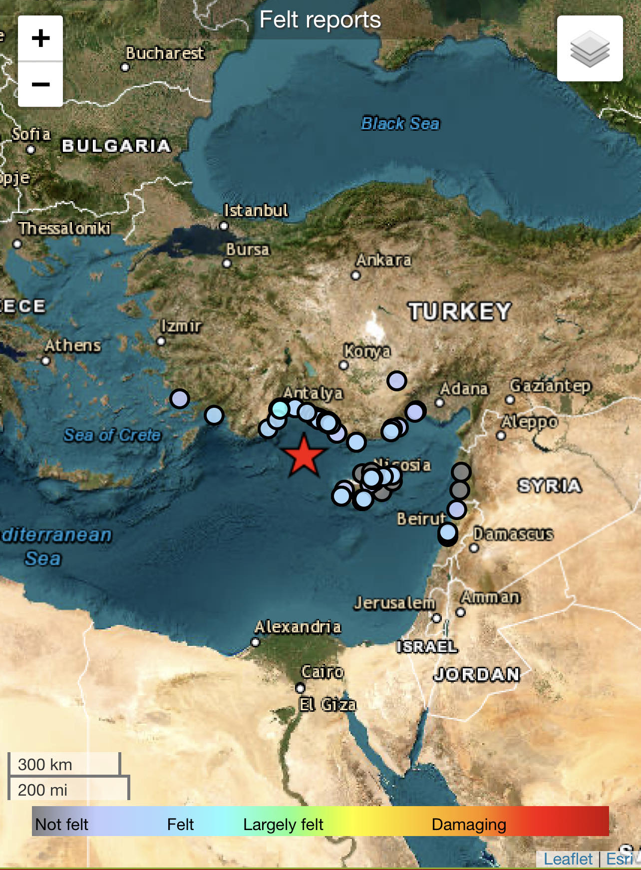 Σεισμική δόνηση στην Τουρκία «ταρακούνησε» την Κύπρο