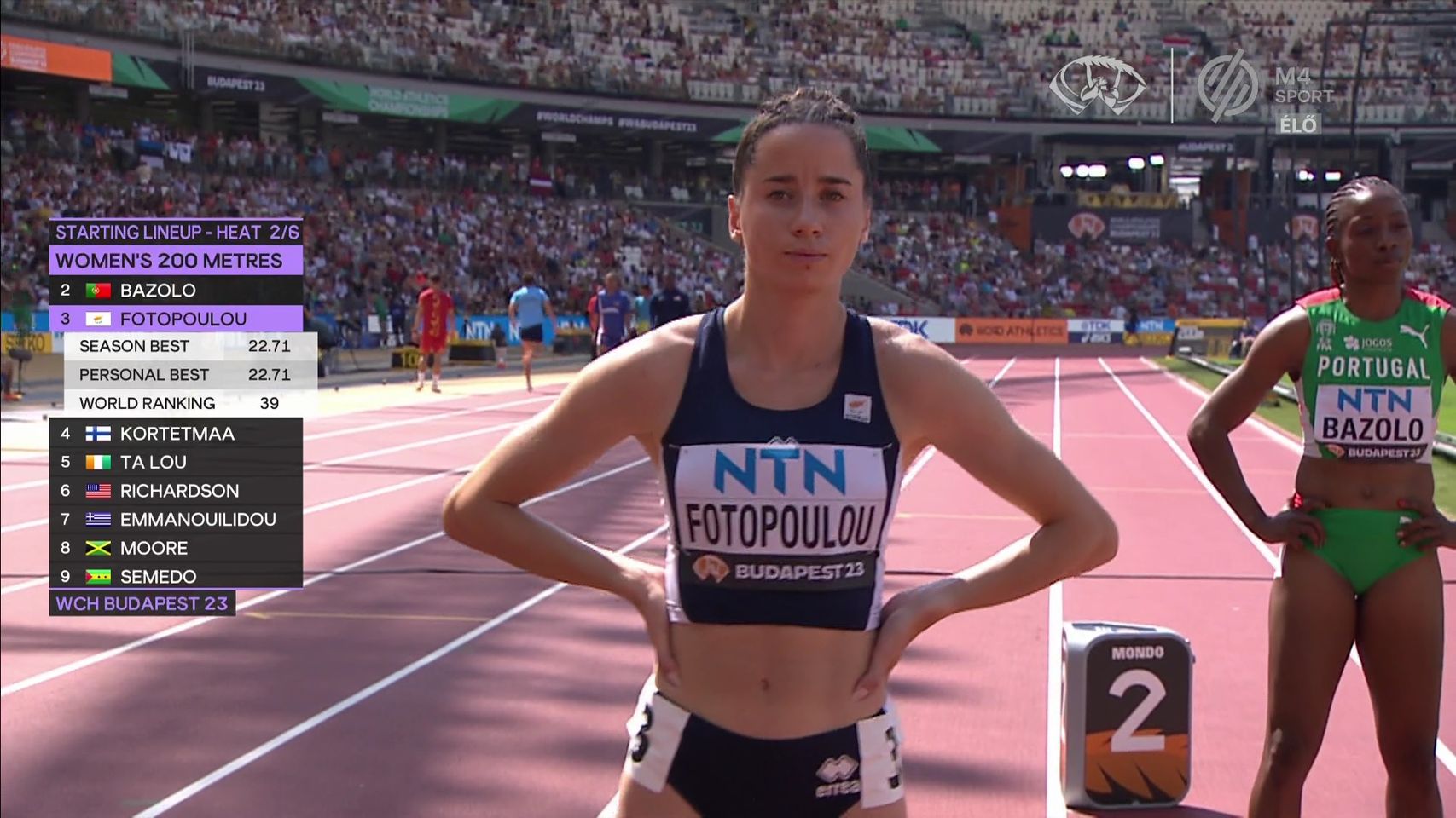 «Άνεμος» η Ολίβια Φωτοπούλου πέρασε στον ημιτελικό των 200μ. με ατομικό ρεκόρ