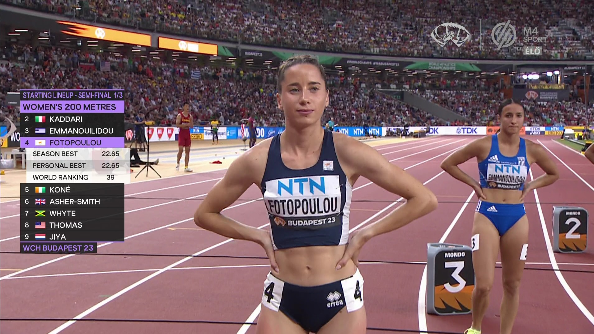 Εξαιρετική η Ολίβια Φωτοπούλου, 5η στην πρώτη σειρά