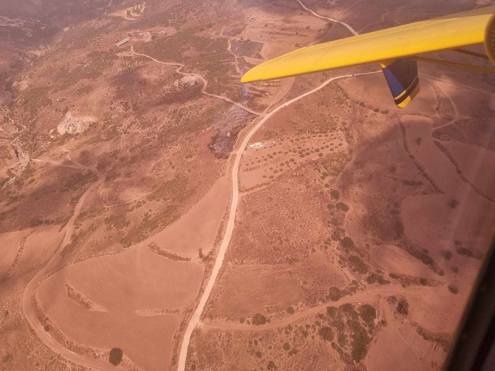Στάχτη έγινε έκταση 3,5 δεκαρίων με χαμηλή άγρια βλάστηση στη Λάρα
