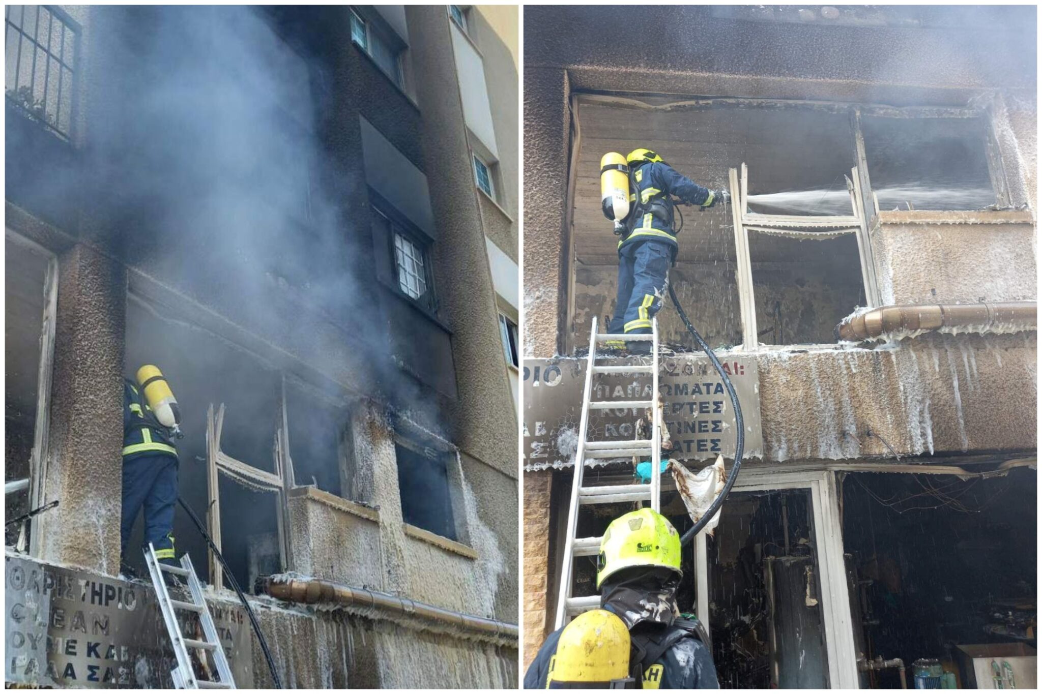 ΦΩΤΟ: Πυρκαγιά ξέσπασε σε υποστατικό στη Λάρνακα