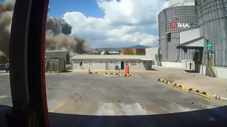 ΒΙΝΤΕΟ:  Τουλάχιστον 10 τραυματίες από την έκρηξη σε σιταποθήκη στην Τουρκία