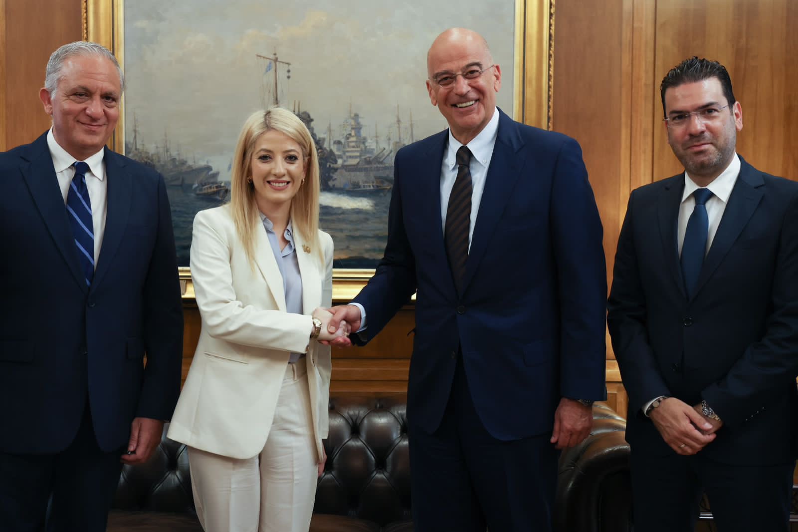 Συνάντησε Δένδια, Πιερρακάκη και Σκρέκα η Αννίτα Δημητρίου