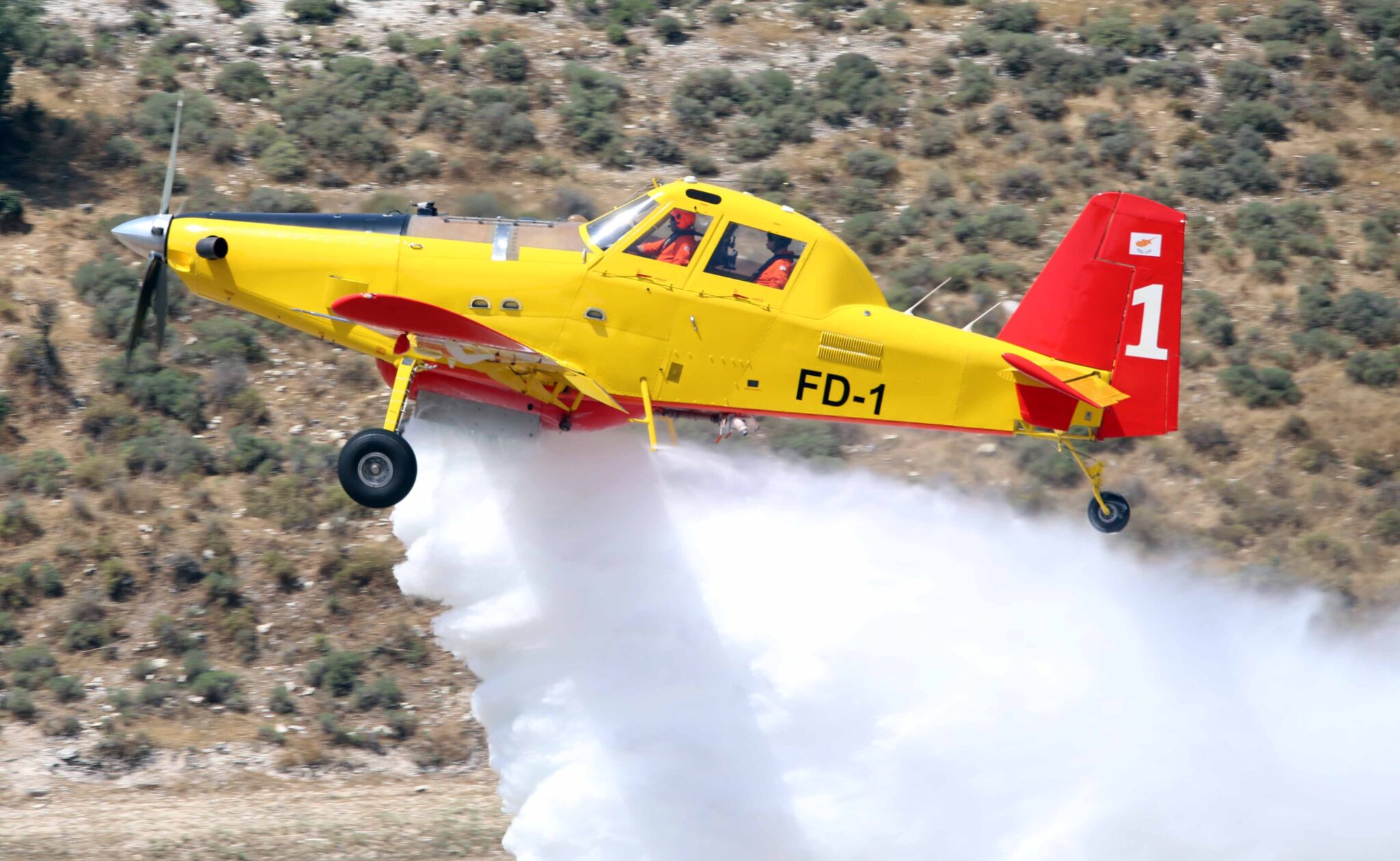 Για την Αλεξανδρούπολη αναχωρούν δύο Air Tractor του Τμήματος Δασών