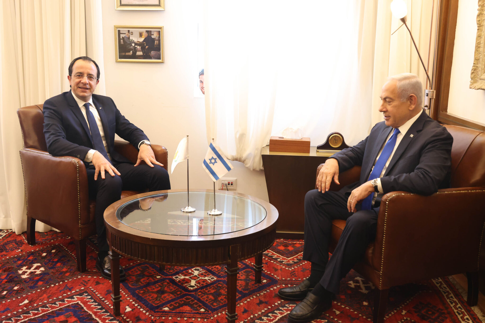 Τετ α τετ Χριστοδουλίδη με Νετανιάχου πριν την Τριμερή