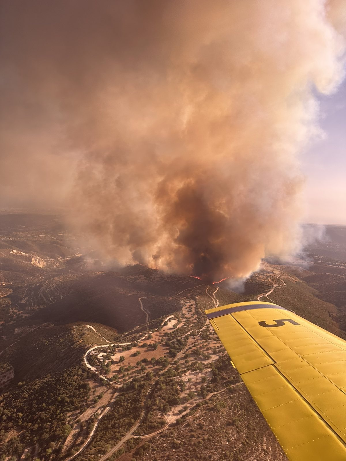 Εκτός ελέγχου η πυρκαγιά στην Επ. Λεμεσού, στη μάχη επτά εναέρια μέσα