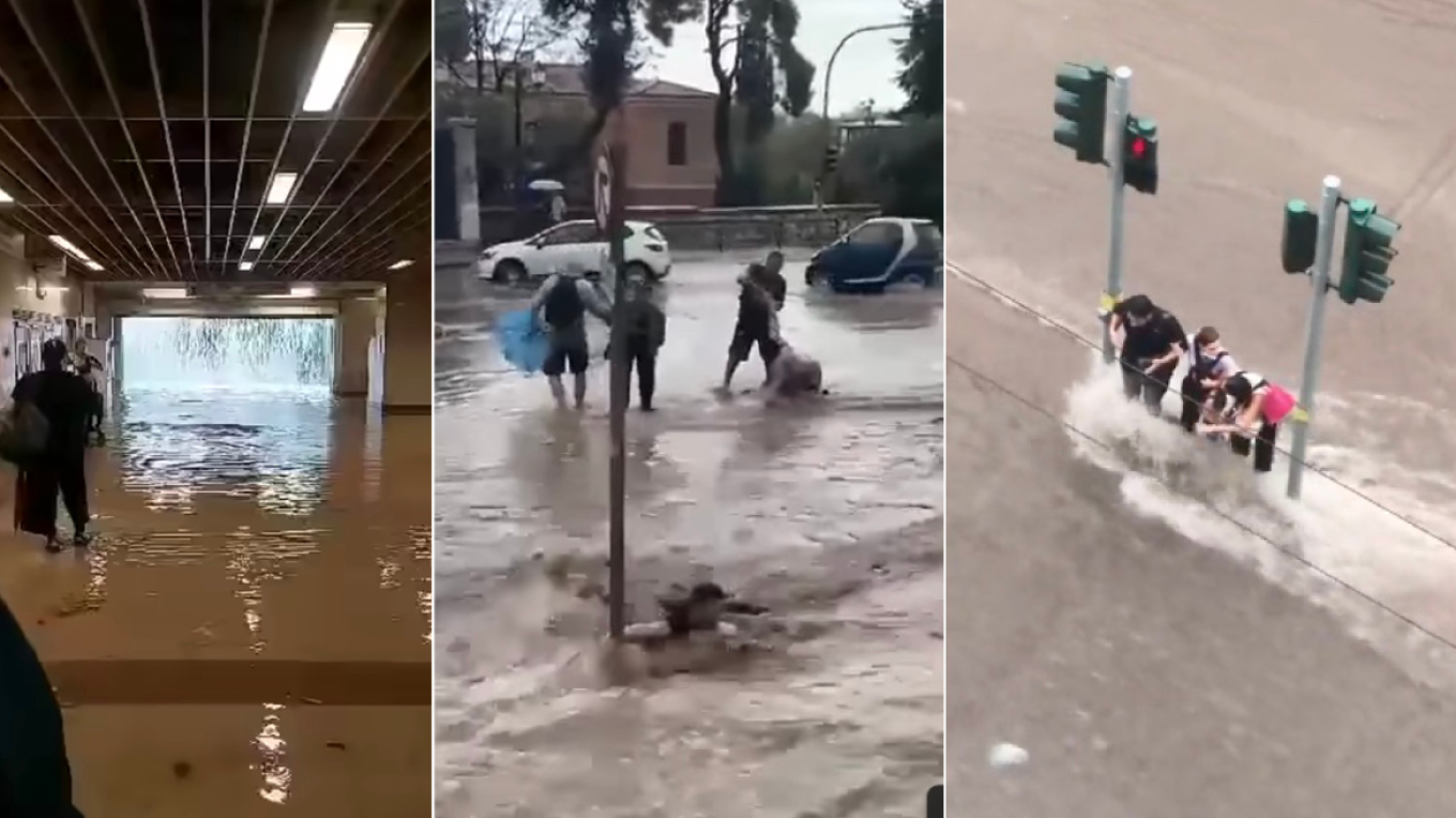 Κακοκαιρία Daniel: Τελευταία στιγμή γλύτωσαν γυναίκες από πνιγμό στην Αθήνα