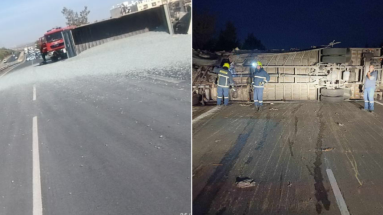 Χωρίς απάντηση οι ανησυχίες για τα βαρεά οχήματα στον αυτοκινητόδρομο