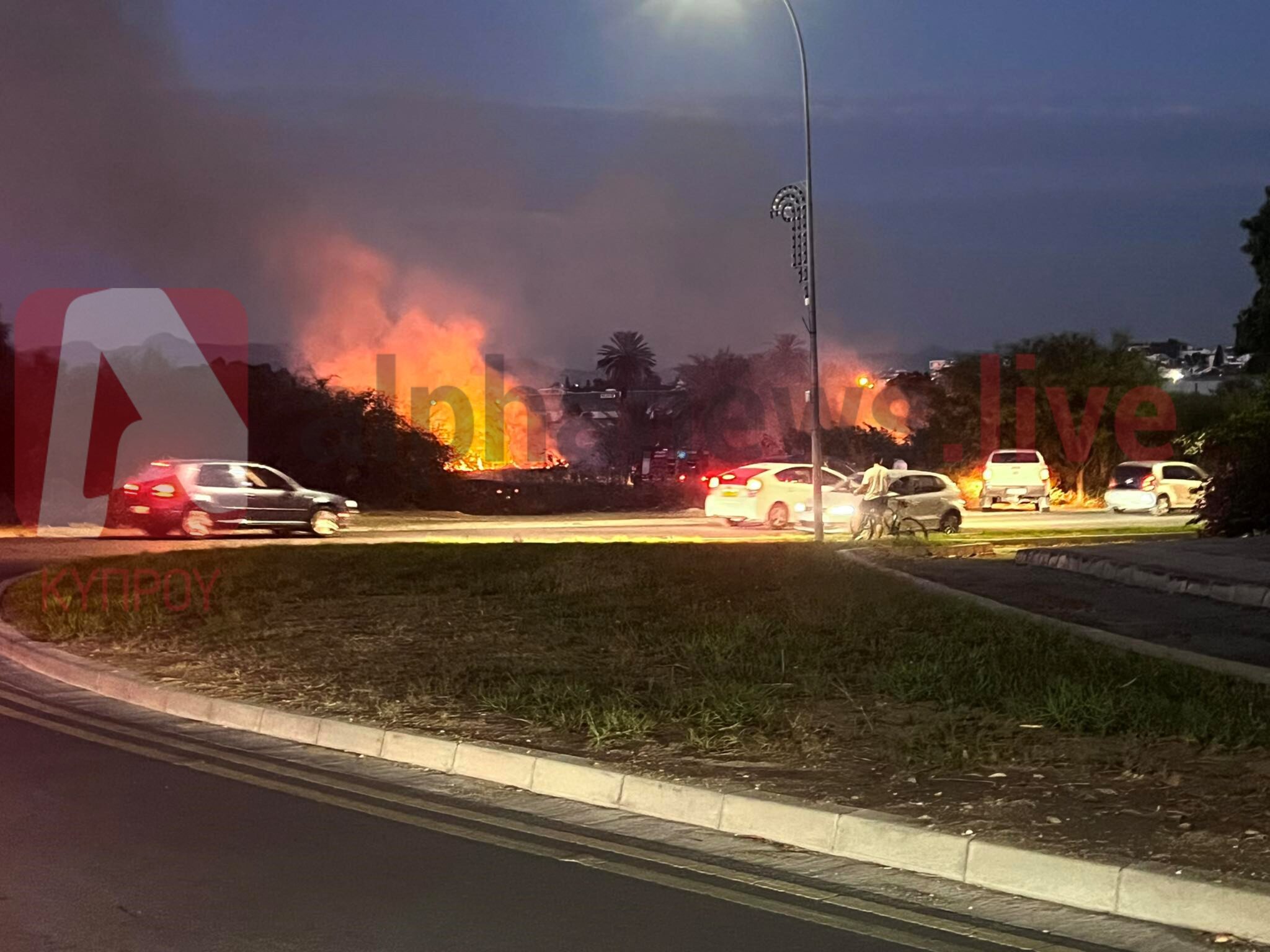 ΒΙΝΤΕΟ: Σε κινητοποίηση η Πυροσβεστική για πυρκαγιά κοντά στην Κρατική Έκθεση