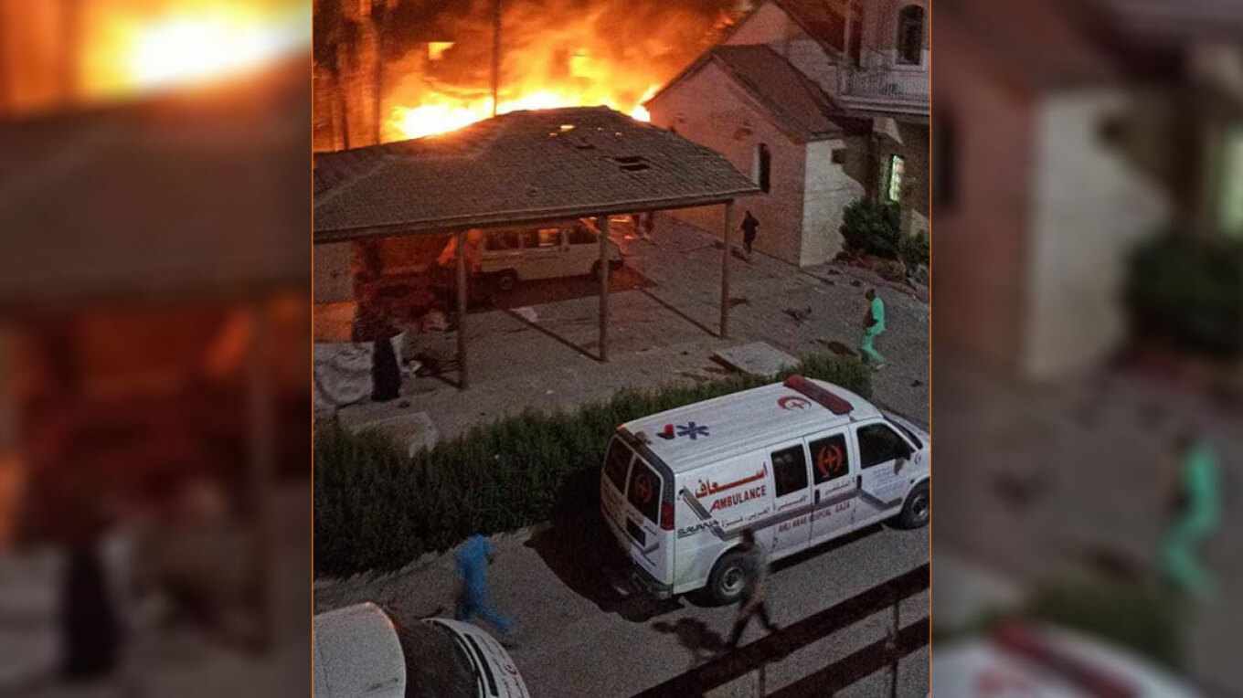 ΒΙΝΤΕΟ: Ο βομβαρδισμός σε νοσοκομείο της Γάζας, αναφορές για 500 νεκρούς