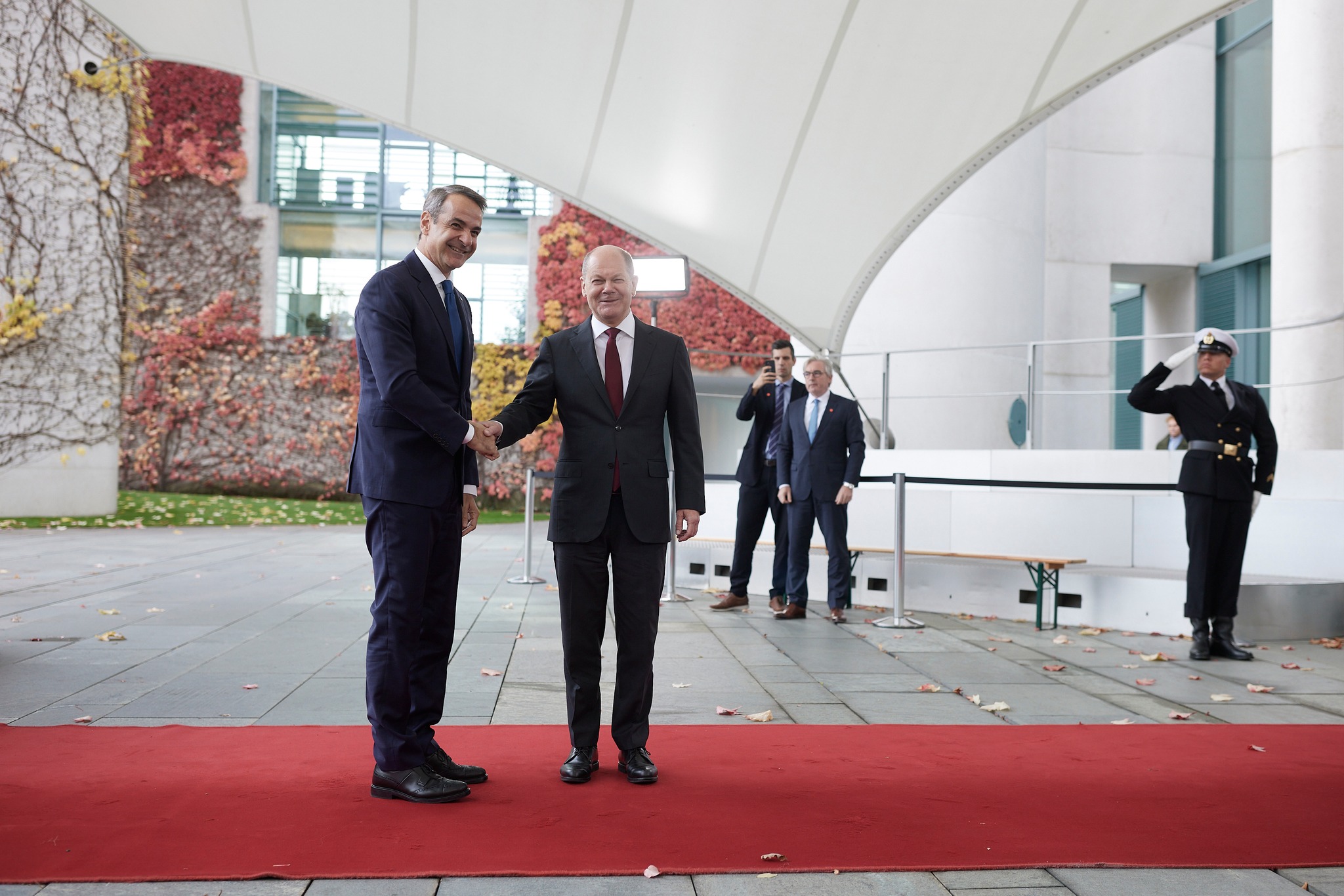 Μητσοτάκης – Σολτς: Κοινός στόχος η επανεκκίνηση διαπραγματεύσεων για Κυπριακό